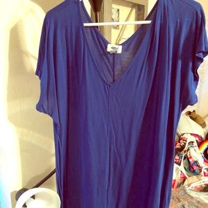 Royal Blue v-neck old navy blouse! Like new!